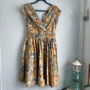 Retrolicious World Map Dress. Size - small